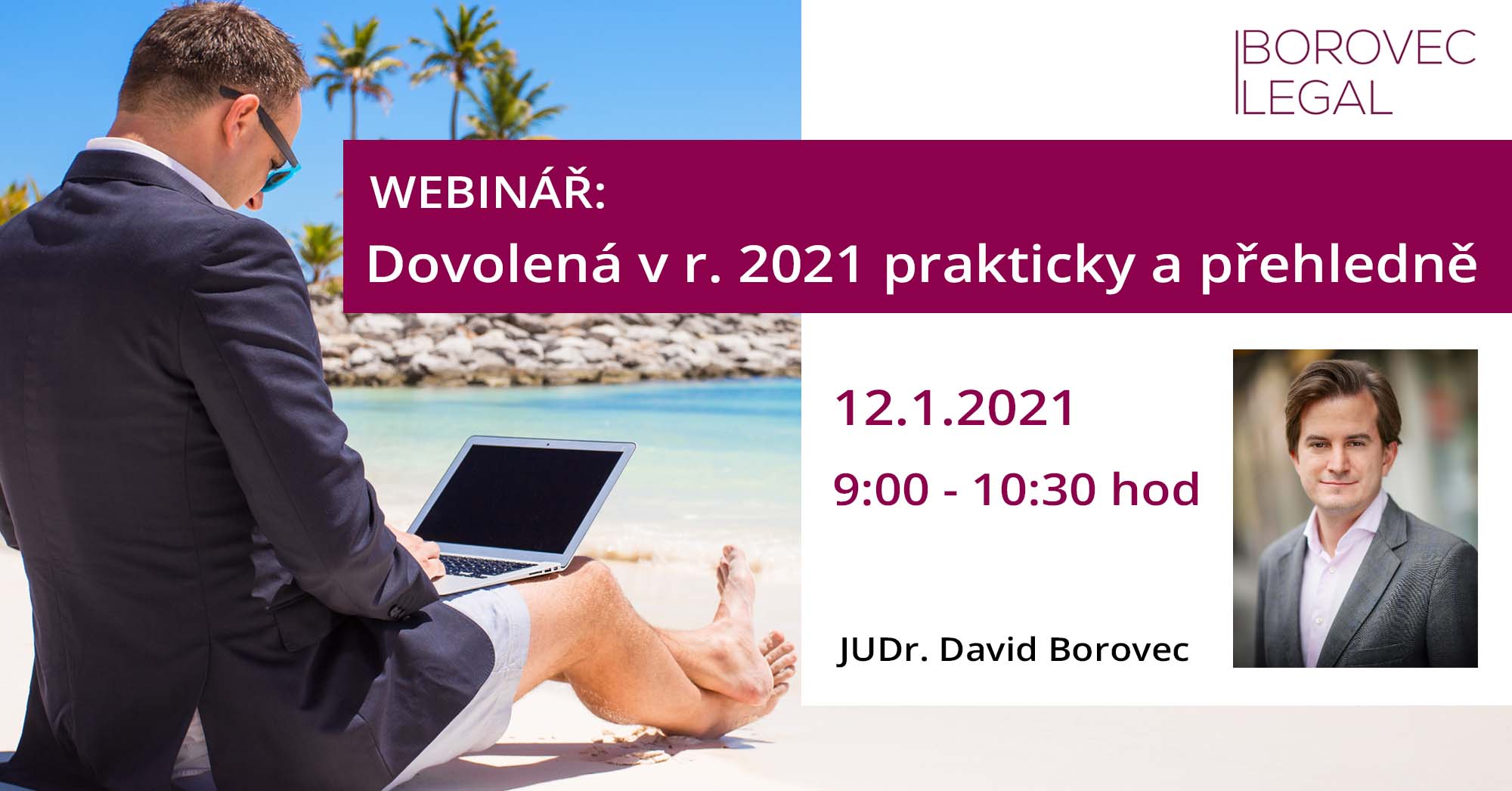 Webinář: Dovolená v roce 2021 prakticky a přehledně