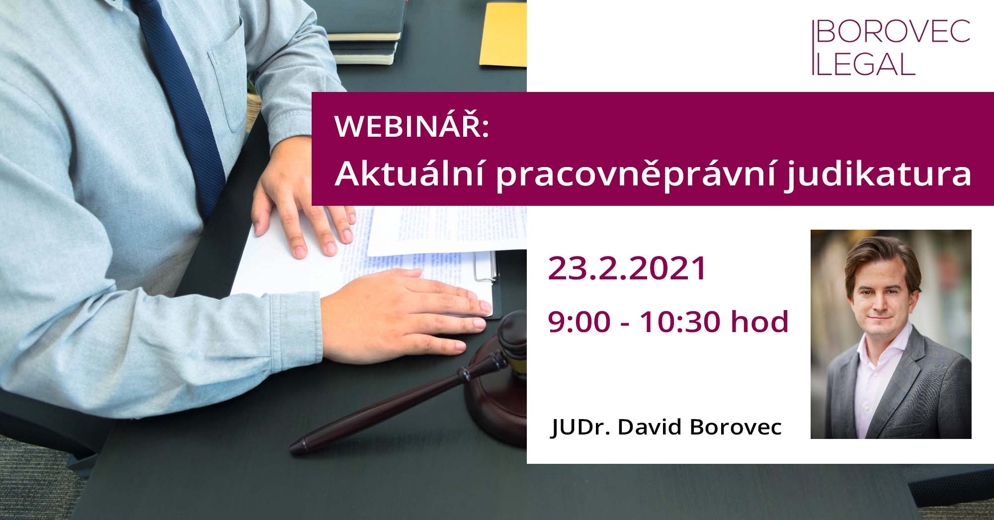 Webinář: Aktuální pracovněprávní judikatura (za rok 2020)