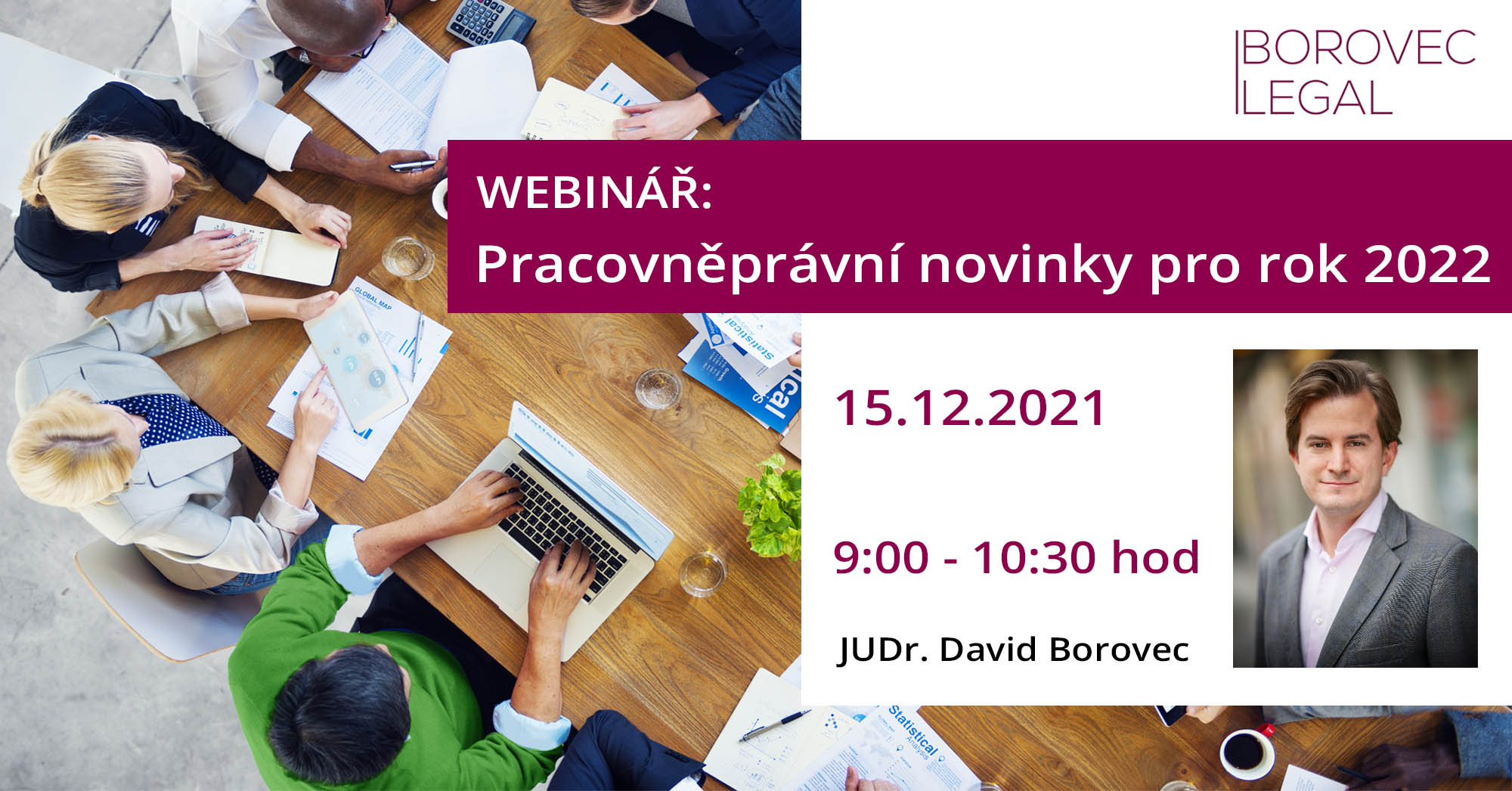 Webinář: Pracovněprávní novinky pro rok 2022